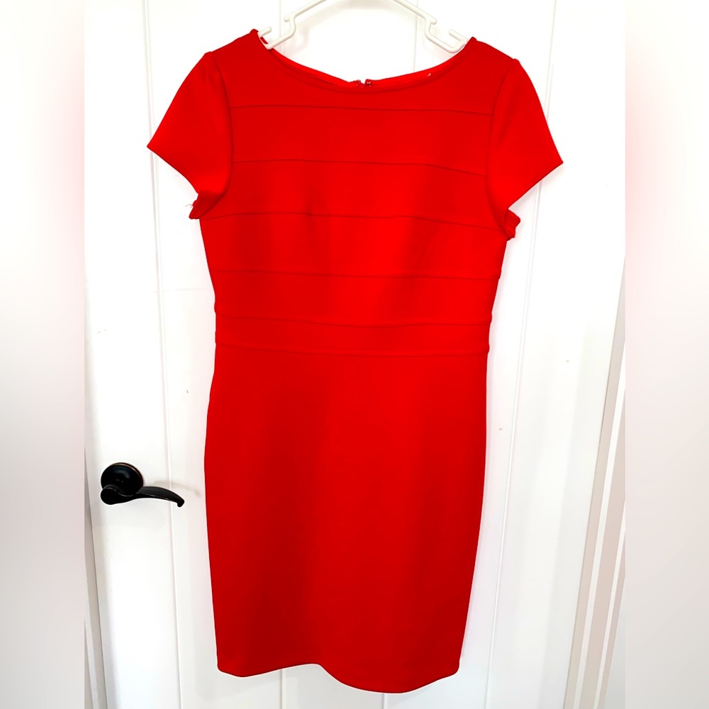 Classy Red Sheath Dress Size 6